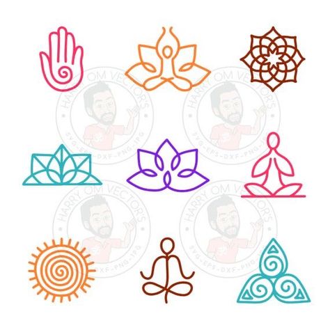 Chakra symbols art