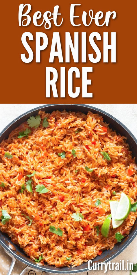 spanish rice in a skillet Easy Spanish Rice, Homemade Mexican Rice, Homemade Spanish Rice, Mexican Rice Easy, Rice Side Dish Recipes, Spanish Rice Recipe, Mexican Flavors, Mexican Rice Recipes, Mexican Side Dishes