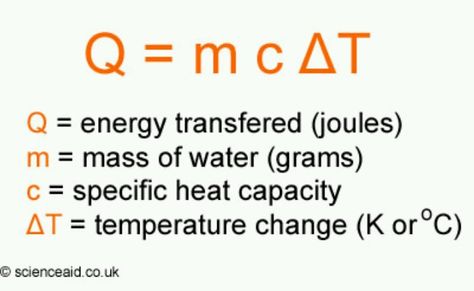 Specific Heat Capacity: amount of energy needed to change temperature of an object by one degree celsius.   Measured in kcal/kg°C   H=MC(delta)T   Water (liquid) =1 kcal/kg°C   Water (solid or gas) = 0.5 kcal/kg°C Specific Heat Capacity, Letter Reversal Worksheets, Business Plan Template Word, Physics Problems, Chemistry Study Guide, Ap Physics, Solving Linear Equations, Letter Reversals, Physics Lessons