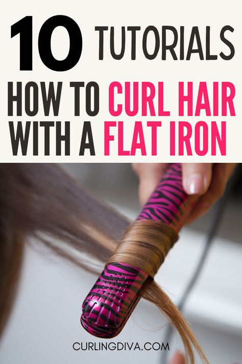 With curling irons, it can sometimes take over 2 hours just to get your hair full of volume but using a flat iron can be a much faster option. If you know how to curl hair with a flat iron, they are safe and easy to use. But it takes practice to perfect your technique in creating flat iron curls. Check out these 10 tutorials that will show you how to curl hair with a flat iron. Whether you got long hair or short, fine hair or thick, we've got you covered. How To Give Your Hair Volume With A Straightener, Using A Flat Iron To Curl Hair, Curling Hair With A Flat Iron, How To Use Flat Iron To Curl Hair, Curl Hair With Flat Iron Long Short Hair, How To Do Wavy Hair With Flat Iron, Curl Hair With Flat Iron Long, How To Curl Hair With Flat Iron, Style With Scarf