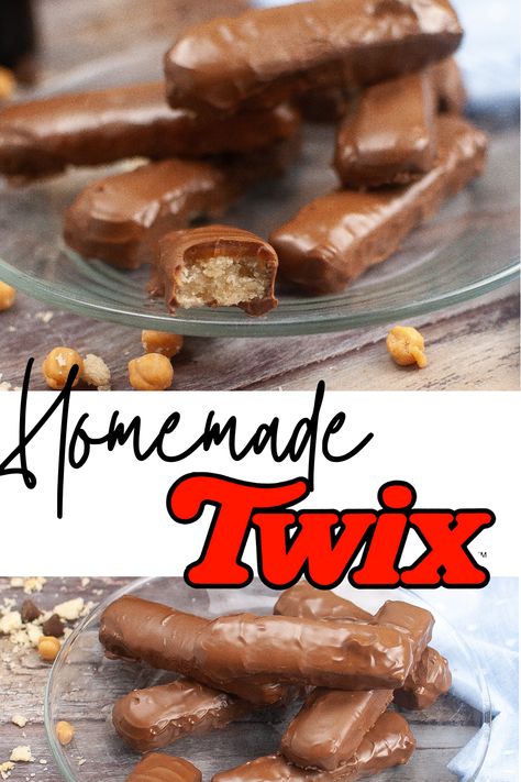 Indulge in the ultimate treat with our homemade Twix candy bars! Crafted with love and attention to detail, each bar combines a luscious caramel center, a layer of crunchy biscuit, and a decadent chocolate coating. Perfect for satisfying your sweet cravings or sharing with friends and family. #homemadecandy #twixcandybars #caramelchocolate #diycandy #candyrecipes Twix Bars Recipe, Twix Candy Bar, Heavenly Dessert Recipe, Twix Candy, Bars At Home, Homemade Twix Bars, Candy Bar Recipe, Twix Bars, Chewy Caramel