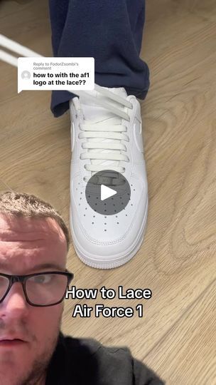 425K views · 66K reactions | How to lace Air Force 1 👟 | Danny Moore | Sneakers | dannymoore2369 · Original audio Lace Air Force 1, Air Force Rotc Memes, Air Force 1, Fun Stuff, Air Force, Force, Audio, Sneakers, ? Logo