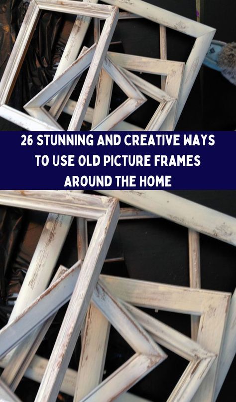 Upcycling, Repurpose Picture Frames Diy, Upcycle Frames, Farmhouse Picture Frames, Empty Picture Frames, Picture Frame Crafts, Rustic Pictures, Rustic Picture Frames, Old Picture Frames