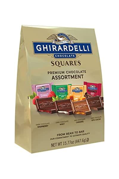 Save on Ferrero, Hershey, Lindt and more Raspberry Dark Chocolate, Ghirardelli Chocolate Squares, Dark Chocolate Caramel, Dark Chocolate Mint, Individually Wrapped Candy, Wrapped Candy, Caramel Bars, Ghirardelli Chocolate, Chocolate Squares