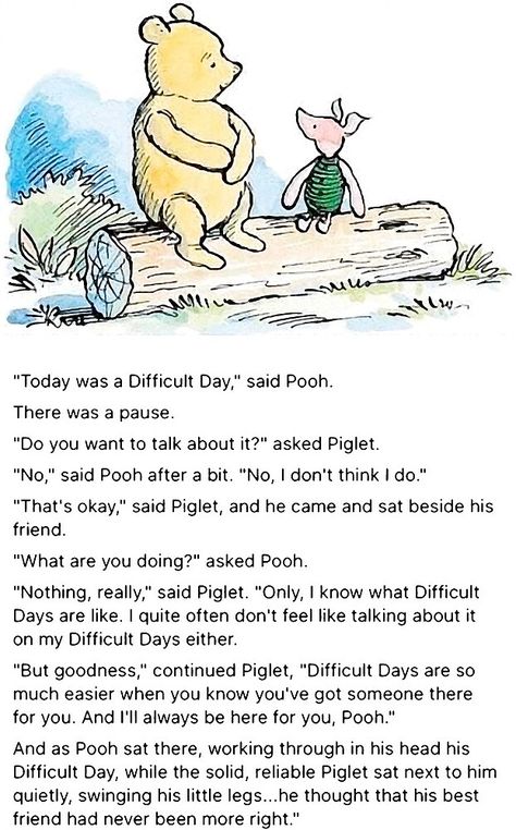 Difficult day Disney Quotes, Humour, Pooh And Piglet Quotes, Piglet Quotes, Missing Quotes, Pooh And Piglet, Bear Quote, Winnie The Pooh Quotes, Pooh Quotes