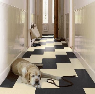 Eye Candy: Swoon-Worthy Linoleum Floors (We're Not Joking!) #Eye-Candy, #Inspiration Painting Laminate Floors, Conservatory Flooring, Marmoleum Floors, Cream Tile, Sustainable Flooring, Click Flooring, Residential Flooring, Painted Floor, Flooring Inspiration