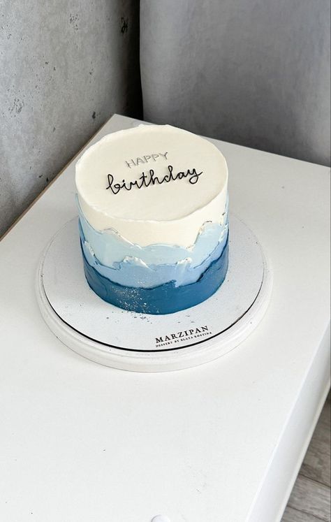 Best Cake Ideas For Men, Musician Birthday Cake, White Birthday Cake For Men, Cake For 25th Birthday Man, Elegant Cake Designs For Men, Ocean Cake Ideas Simple, Birthday Cake For Boyfriend Creative, Cake Designs Men, Small Cake Designs For Men