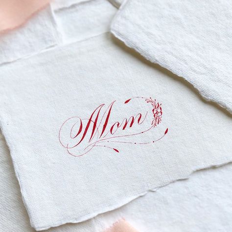 Mom In Calligraphy, Mom Calligraphy, Calligraphy Flourishing, Flourish Calligraphy, Brush Lettering Quotes, English Calligraphy, Calligraphy Video, White Nights, Instagram Mom