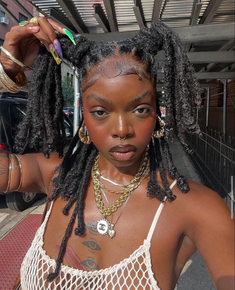 Female Dreads, Beautiful Dreadlocks, Short Locs Hairstyles, Hair Locks, Dread Hairstyles, Dreadlock Hairstyles, Locs Hairstyles, Loc Styles, Faux Locs