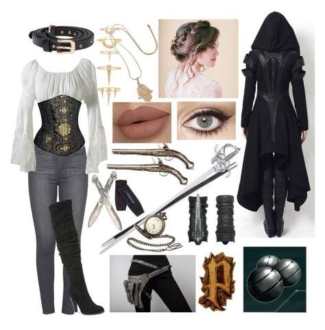 "Assassin's Creed Female Costume #2" by e-sekovanikj ❤ liked on Polyvore featuring Paige Denim, Carlos by Carlos Santana, Luv Aj, Charlotte Tilbury, NOVICA, S.W.O.R.D., Black Pearl and Holster Female Costume, Mode Steampunk, Costume Ideas Women, Badass Outfit, Warrior Outfit, Pirate Outfit, Character Inspired Outfits, Luv Aj, Fandom Outfits