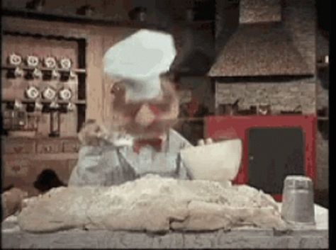 Swedish Chef Baking GIF - SwedishChef Baking Muppet - Discover & Share GIFs Bear Gif, Swedish Chef, Dancing Gif, Cartoon World, Movie Quotes Funny, Funny Halloween Costumes, Funny Movies, Scanners, How To Make Cookies