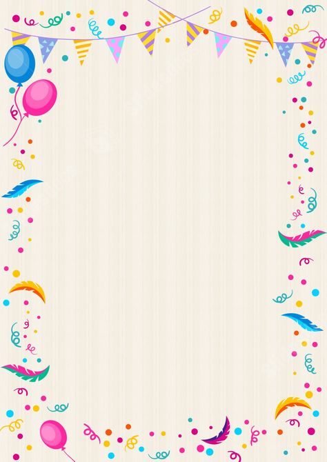 birthday celebration with creative personality page border background Party Template Background, Party Invitation Background, Birthday Powerpoint Ideas, Cartoon Border Design, Happy Birthday Border Design, Birthday Border, Birthday Borders, Birthday Template Background, Cartoon Birthday Background