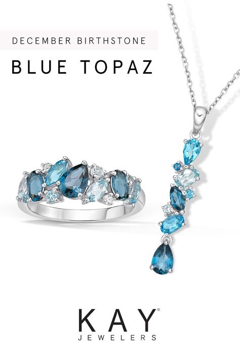 The blue topaz birthstone is said to enhance creativity and promote mental well-being. We agree - topaz jewelry is an inspiring choice for a December birthday. Blue Topaz Gemstone Jewelry For Gifts, Blue Topaz Stone Jewelry Gift, Luxury Blue Topaz Birthstone Jewelry, Blue Topaz Birthstone Gemstone, Blue Topaz Birthstone Jewelry, Round Cut, Diamond Pendant Jewelry, December Birthstone Jewelry, Topaz Birthstone, Blue Topaz Jewelry