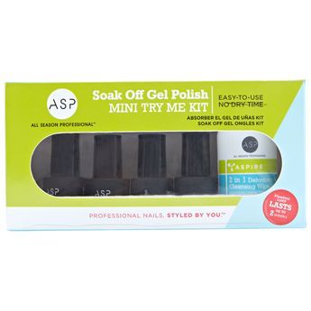 Soak Off Gel Polish Mini Try Me Kit Asp Gel Polish, Wedding Welcome Signage, Neon Nail Colors, Simple Nails Design, Gel Manicure At Home, Essie Gel, Acrylic Nail Kit, Gel Nail Kit, Try Me