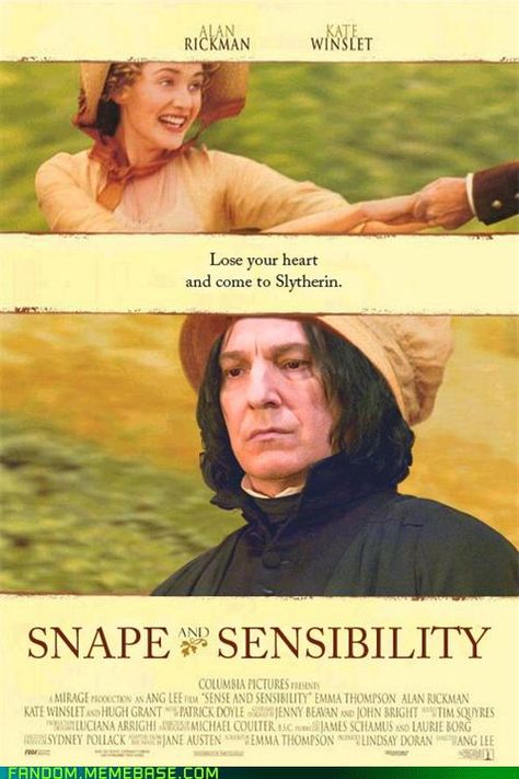 . Ang Lee, Sense And Sensibility, Emma Thompson, Alan Rickman, Harry Potter Quotes, Jane Eyre, Mischief Managed, Harry Potter Funny, Harry Potter Memes