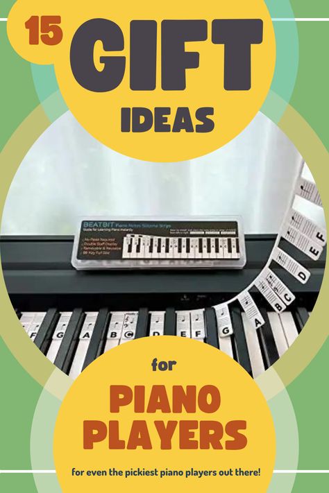 gifts for piano players, gifts for pianists, gifts for musicians, gifts for classical music lovers 15 Gift Ideas, Piano Player, 15 Gifts, Follow For More, Piano, Musician, Gift Ideas, Things To Come, Gifts