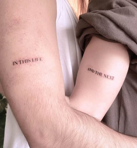 Couple Tattoos With Meaning, Couple Tats, Married Couple Tattoos, Partner Tattoos, Maching Tattoos, Our Mindful Life, Cute Matching Tattoos, Matching Friend Tattoos, Small Matching Tattoos