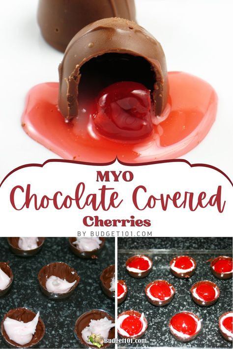 Boozy Chocolate Covered Cherries, Diy Chocolate Covered Cherries, Chocolate Cherry Cordial Fudge, Liquor Filled Chocolates Homemade, Chocolate Covered Cherries Liquid Center, Chocolate Candy Making, Homemade Chocolate Covered Cherries, Fillings For Chocolates, Making Chocolate Candy In Molds