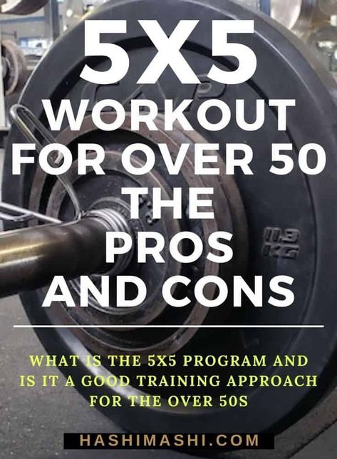 Best of Hashi Mashi Weightlifting & Fitness Blog - The 5×5 Workout for Over 50 - Learn the pros and cons you need to know about one of the most popular strength training programs. Is 5x5 a good training approach for the over 50s and how can you can modify it? 5x5 workout | 5x5 workout program | 5x5 workout program for over 50 5 X 5 Workout, Weight Training Workouts For Men, 5x5 Workout, Full Workout Plan, Workout Programs For Men, Muscle Workouts, 2023 Workout, Workouts Routines, Gym Program