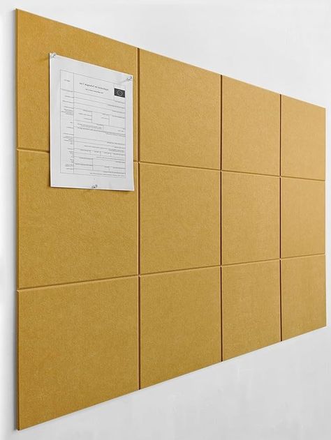 Amazon.com : Large Cork Board Alternative - 47"x35" 12 Pack Felt Wall Tiles with Safe Removable Adhesive Tabs, Cork Wall Tiles Cork Board for Home Office Pin Board Tack Board 48 x 36 - Light Purple : Office Products Cork Board And White Board Ideas, Long Desk Along Wall, Cork Board Wall Ideas, Office Pin Board, Mustard Office, Bulletin Board Diy, Felt Pin Board, Felt Wall Tiles, Large Cork Board