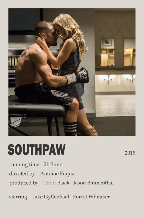 Southpaw Movie Poster, Southpaw Poster, Southpaw Movie, Animation Films, Polaroid Movie Poster, Forest Whitaker, Anime Animation, Great Movies To Watch, Room Redesign