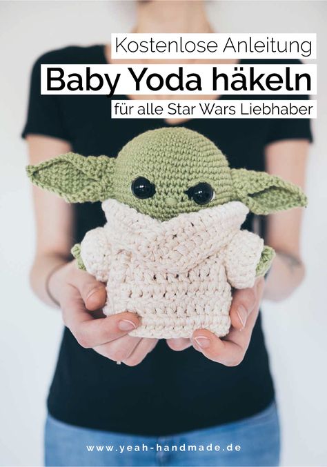 Diy Baby Yoda, Diy Star Wars Gifts, Star Wars Diy, Bf Gifts, Kawaii Crochet, Sunflower Pattern, Tutorial Diy, Diy Baby, Knitting For Beginners