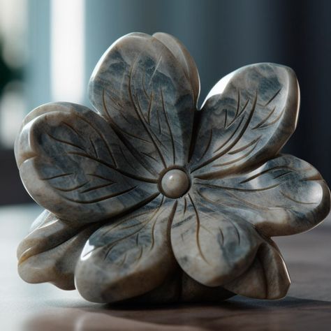 Soapstone Flower and Fish Carving Soap Stone, Soapstone Carving, Caving, The Beauty, Step By Step, Soap, Carving, Stone, Beauty