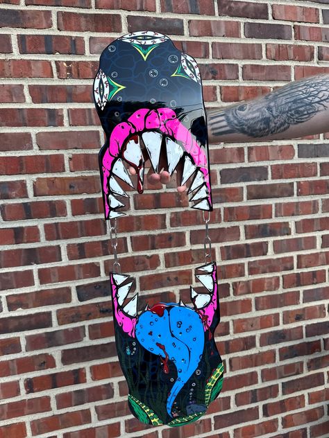 Custom Skateboard Deck Deep Sea Monster Vibes