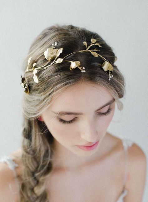 Hair Adornments - headpieces, hair vines, headbands, hairpins | Twigs & Honey ®, LLC Branch Headpiece, Wedding Hairstyles For Women, Pearl Bridal Headband, Vintage Wedding Hair, Bride Headpiece, Bridal Accessories Jewelry, Hair Adornments, Floral Headpiece, Sleek Hairstyles