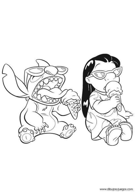 Disney Stitch Tattoo Black And White, Lilo And Stitch Black And White, Lilo And Stitch Outline, Lilo And Stitch Sketch, Lilo Drawing, Lilo And Stitch Tattoo Ideas, Lilo Stitch Tattoo, Lilo And Stitch Drawing, Stitch Colouring