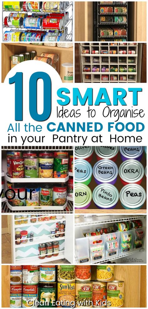 Organisation, Can Good Storage Ideas, Food Storage Organization Stockpile, Canned Food Storage Ideas, Canned Good Storage, Diy Food Storage, Food Storage Ideas, Food Storage Rooms, Deep Pantry