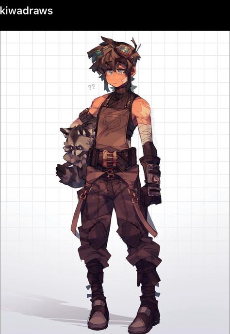 Steampunk Character Design, Mechanic Clothes, Steampunk Mechanic, Steampunk Character, Cyberpunk Character, Steampunk Clothing, Character Design Male, Dieselpunk, Sketchbook Art Inspiration