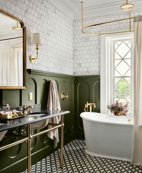 Fixer Upper Designs, Half Bathroom Ideas, Edwardian Bathroom, Vintage Style Bathroom, Waco Texas, Chip And Joanna Gaines, Bathroom Decor Ideas, Half Bathroom, Upstairs Bathrooms