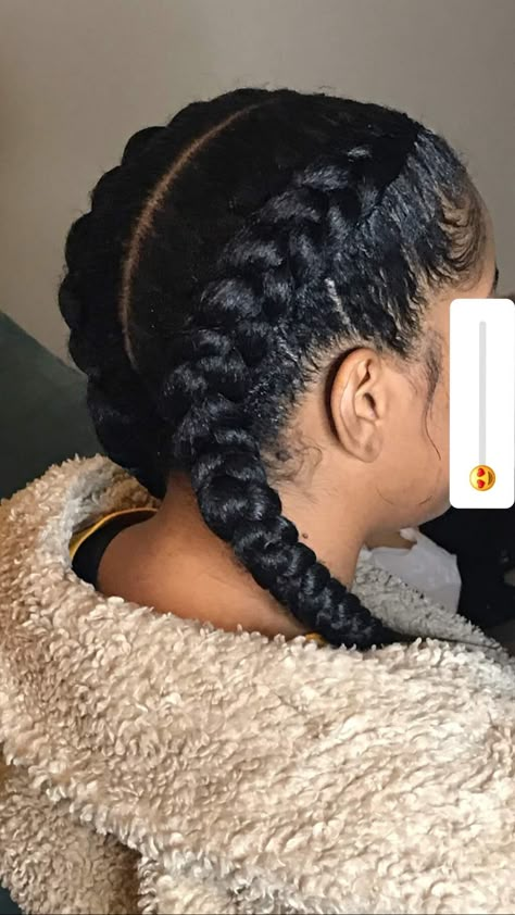 Black Hair Two Braids, Dutch Braids 4c Hair, 4c French Braids, Dutch Braids For Black Women, Dutch Braid Natural Hair, French Braids On Natural Hair, Dutch Braids Curly Hair, French Braids Natural Hair, Dutch Braids Black Women