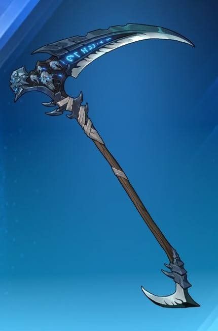 Magic Scythe, Scythe Concept Art, Moon Scythe, Fantasy Scythe, Cool Scythe Designs, Cybernetic Arm, Sung Jinwoo, Fallout Art, Anime Ninja