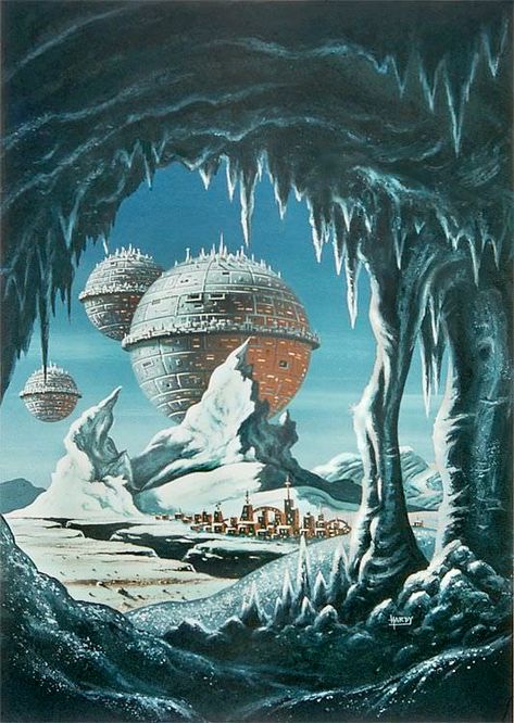 80's Art: This is a pack of many images, mostly all drawn/created in the 1980s - most of them are collected from an old sci-fi magazine called OMNI Magazine (1978-1995) - Imgur Sci Fi Landscape, Science Fiction Artwork, 70s Sci Fi Art, Arte Peculiar, Scifi Fantasy Art, New Retro Wave, Classic Sci Fi, Doodle Inspiration, Arte Cyberpunk