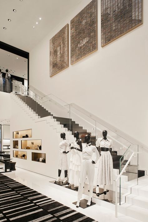 Design District Miami, Cool Cube, Miami Design District, Chanel Boutique, Chanel Store, Black Steel Frame, Boutique Interior, Store Design Interior, Shopping Chanel