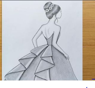 Princess Drawing, Pencil Drawing, Beautiful Dress, Step By Step, I Hope, Pencil