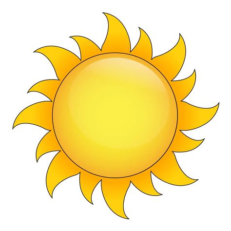 Simple Sun Drawing, Sun Drawing Simple, Draw A Sun, Drawing Sun, Sun Clip Art, Sun Drawing, Profile Drawing, Banner Drawing, Sun Illustration