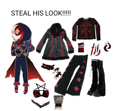 Fnaf Security Breach Sun And Moon Cosplay, Moondrop Outfit Ideas, Moondrop Aesthetic, Sams Bloodmoon, Sun And Moon Outfit, Bloodmoon Tsams, Therian Types, Fnaf Clothes, Bloodmoon Fnaf