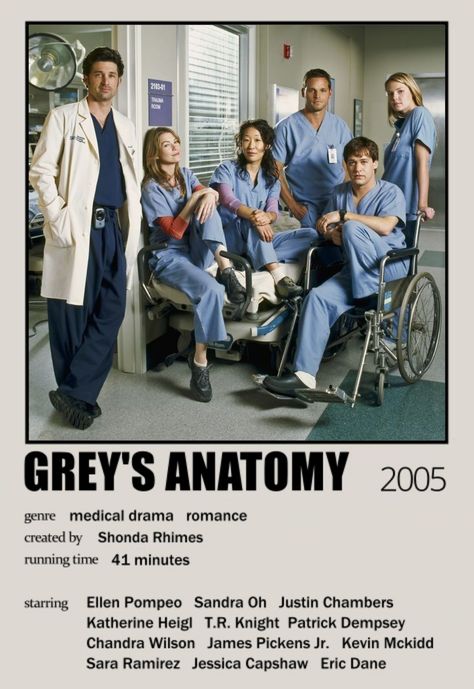 Greys Anatomy Poster, Justin Chambers, Kevin Mckidd, Anatomy Poster, Grays Anatomy Tv, Greys Anatomy Characters, Iconic Movie Posters, Film Posters Minimalist, Film Vintage