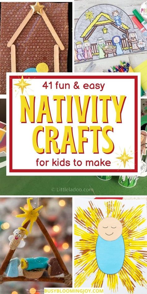 Diy Nativity For Kids, Easy Baby Jesus Crafts For Kids, Easy Christmas Nativity Crafts For Kids, Nativity Ornaments Diy Kids, Navity Craft For Kids, Christmas Worship Ideas, Christmas Sunday School Crafts For Kids, Christmas Craft For Sunday School Kids, Nativity Diy Ornaments