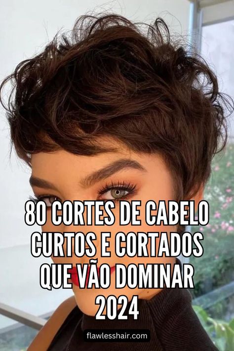 Este bonito corte pixie desarrumado pode ser penteado a direito para realçar as camadas cortadas, ou pode enrolar as madeixas para um look mais suave e romântico. // Crédito da foto: instagram @rodrigocintra Hermes Birkin, Instagram, Bonito