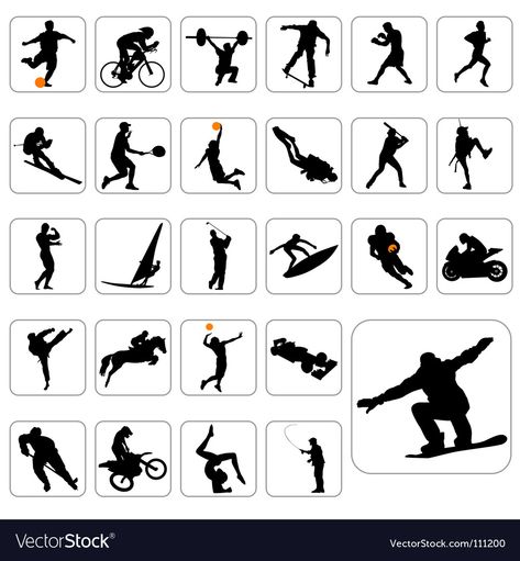 Sports Trivia, Silhouette Sport, Stick People, Transparent Png, High Res, Png Images, Adobe Illustrator, Nike, Sports