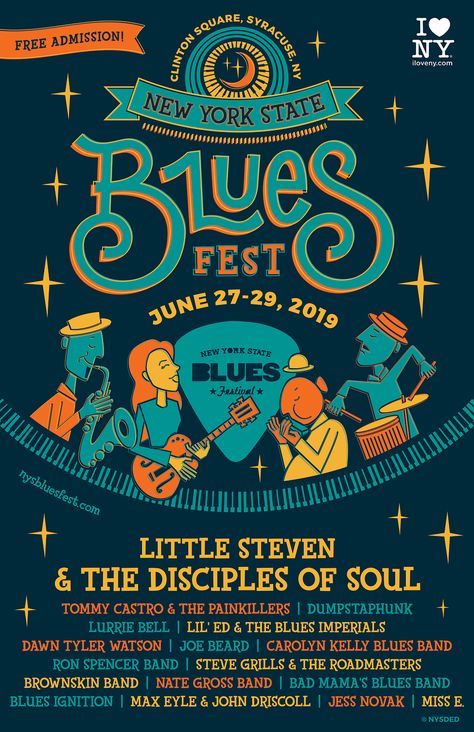 2019 Festival Lineup Announced – NYS Blues Festival Cochella Design Poster, Band Festival Poster, Concert Lineup Poster, College Cultural Fest Posters, Blues Festival Poster, Music Festival Lineup Poster, Street Style Poster Design, Music Festival Branding Design, Festival Posters Design