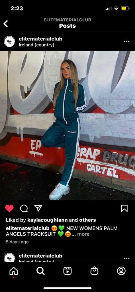 Palm Angels Outfit, Angels Outfit, Palm Angels Tracksuit, Country Rap, Ireland Country, Angel Outfit, Cute Couple Outfits, Couple Outfits, Palm Angels