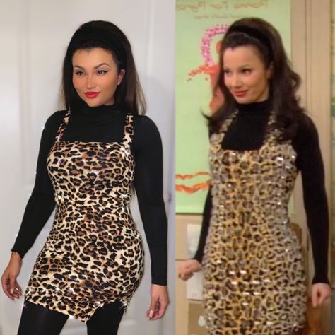 Fran fine costume, the nanny, fran drescher, whatfranwore, halloween 2020, leopard dress, red lipstick inspo Fran Drescher Costume Halloween, Fran Drescher Halloween Costume, Fran Halloween Costume, Fran Drescher Costume, Nanny Fran Halloween Costume, The Nanny Costume Fran Drescher, Fran Fine Halloween Costume, Fran Fine Costume Halloween, The Nanny Halloween Costume