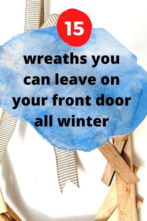 January Wreath Ideas, Burlap Flower Wreaths, Winter Wreath Diy, Rainbow Wreath, Willow Wreath, Modern Wreath, Winter Wreaths, Winter Door, Christmas Wreaths For Front Door