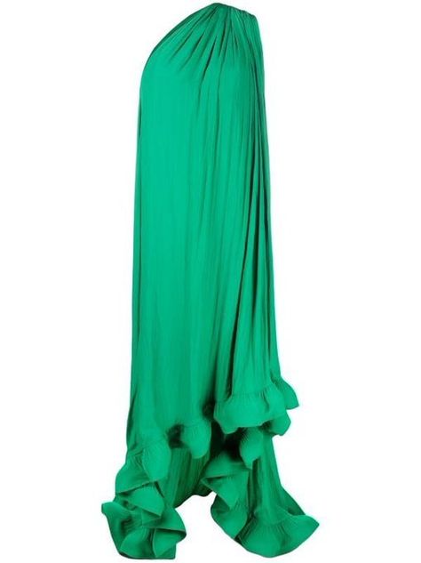 Cape Designs, Princess Charlene, One Shoulder Gown, June 2022, Pleated Maxi Dress, Dress The Population, Ruffle Hem Dress, Satin Maxi Dress, Ruffled Maxi Dress