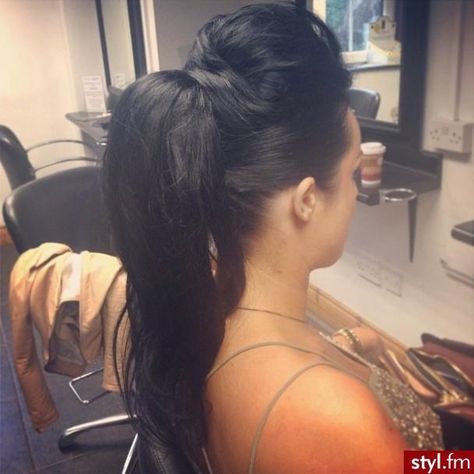 Twist & Ponytail - Hairstyles and Beauty Tips Trendy We Fryzurach, Big Hair Dont Care, Twist Ponytail, Peinados Recogidos, Long Black Hair, Hair Envy, Love Hair, Big Hair, Looks Style